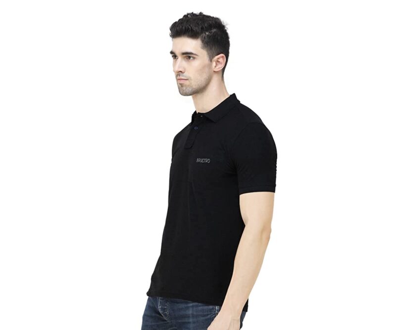 Brustro T-Shirt Regular fit 100% Cotton Unisex- Black Colour (Size -X-Large) - Image 2