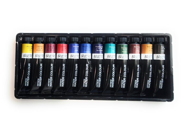 BRUSTRO Artist's Watercolour Paint | Set of 12 Colours X 12ML Tubes | Ideal for Landscape, Portrait, Paper, Painting, Artist, Professional watercolor, Transparent Colors, Painting Dry & Wet, Fine Art - Image 5