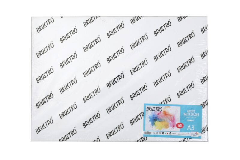 Brustro Artists' WC 25% Cotton 300gsm Cold Pressed jumbo - A3 (50 Sheets) - Image 2