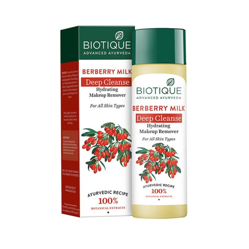 Biotique Berberry Milk Deep Cleanse Hydrating Makeup Remover - 120 ml - Image 16