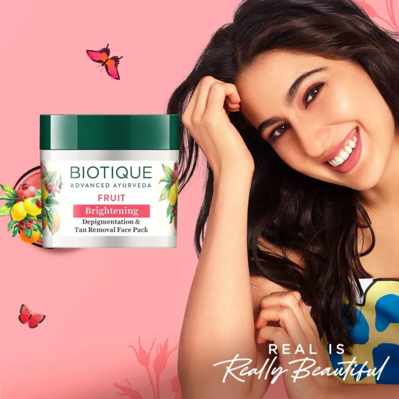 Biotique Fruit Brightening Depigmentation & Tan Removal Face Pack - Image 8