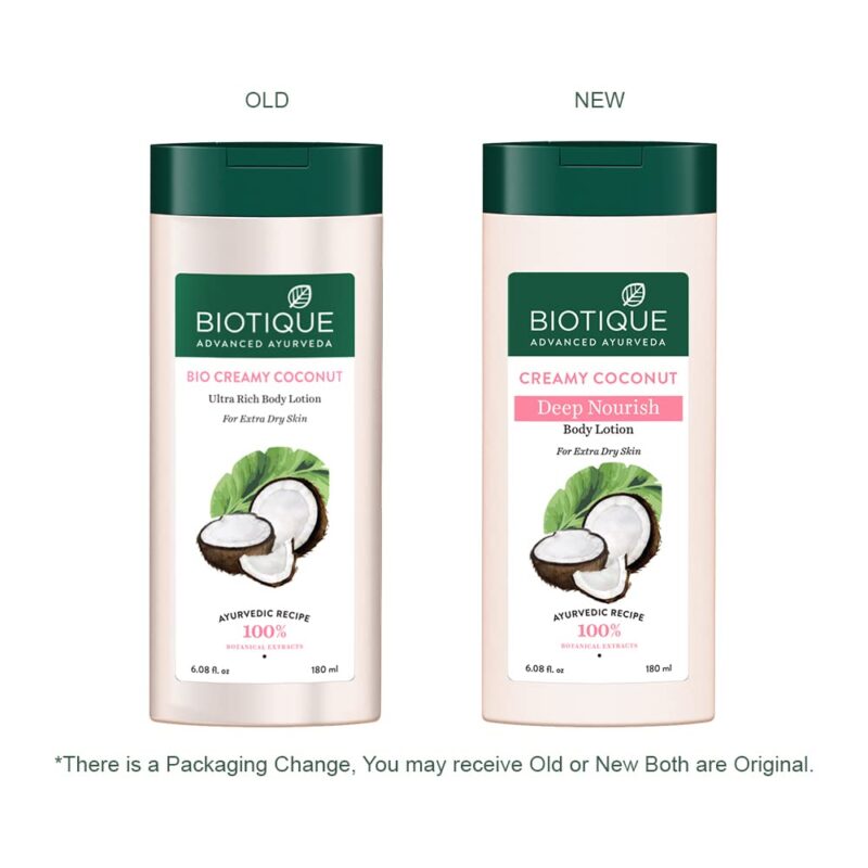 Biotique Creamy Coconut Deep Nourish Body Lotion for Extra Dry Skin - Image 7
