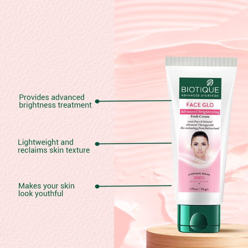 Biotique Face Glo Advance Brightening Fruit Cream (50 gm) - Image 4