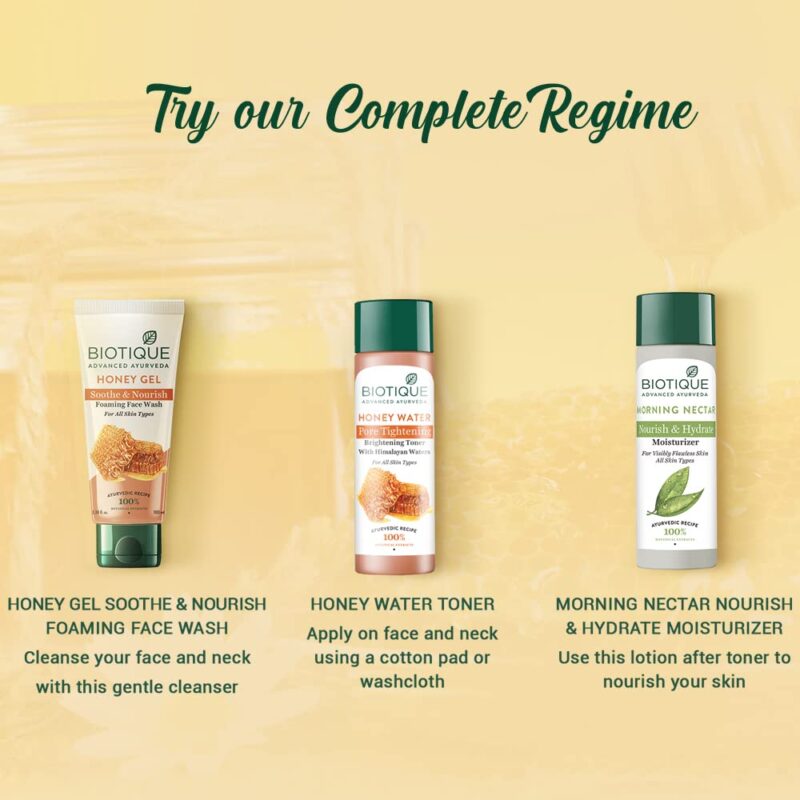 Biotique Honey Gel Soothe & Nourish Foaming Face wash For All Skin Types - Image 7