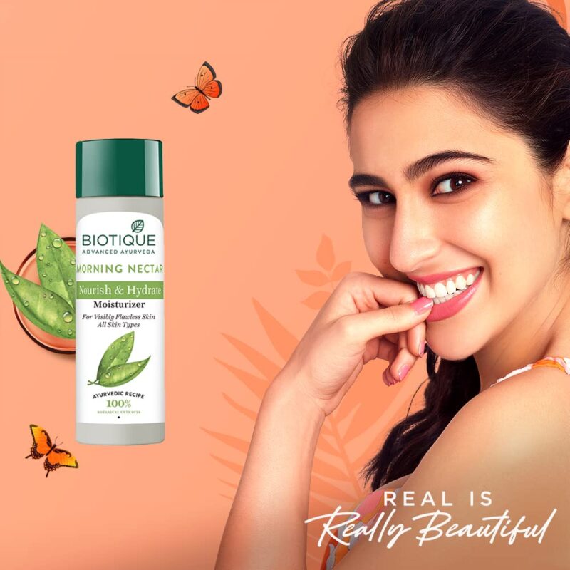 Biotique Morning Nectar Nourish & Hydrate Skin Moisturizer for All Skin Types - Image 3