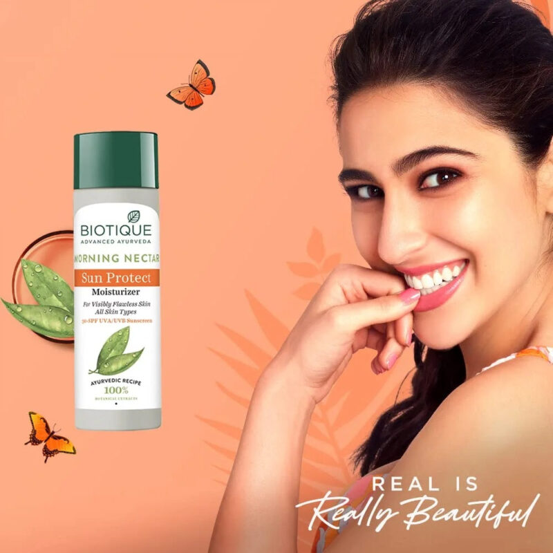 Biotique Morning Nectar Sun Protect Moisturizer, SPF - 30+ - 120 ml - Image 2