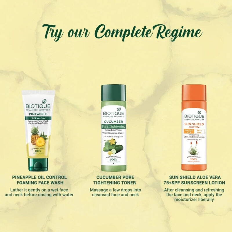 Biotique Pineapple Oil Control Foaming Face Wash - Image 10