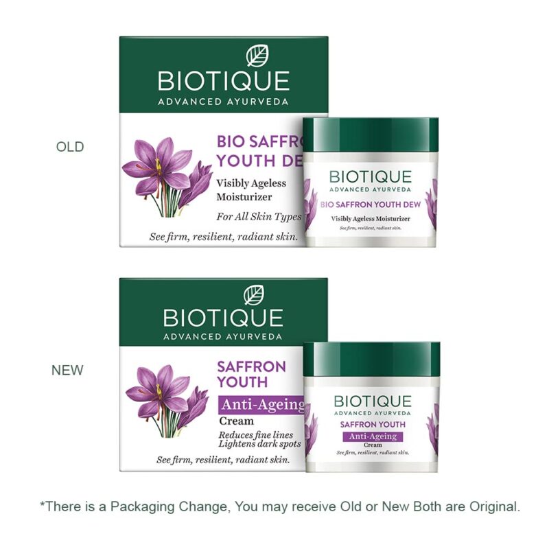 Biotique Saffron Youth Anti Ageing Cream For All Skin Types - Image 11