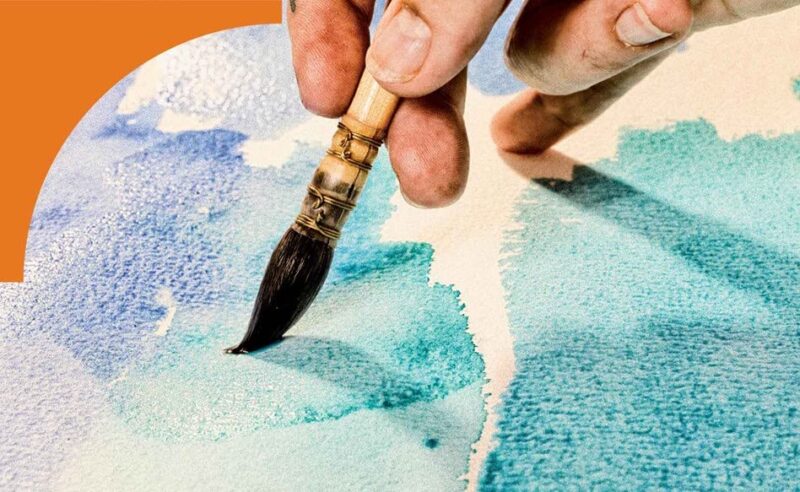 BRUSTRO Artists Watercolour Paper | 300 GSM, A4, 25% Cotton, Cold Pressed | Pack of 12 Sheets | Ideal for Artist, Professional Drawing, Painting Dry & Wet, Fine Art, School, Students, Watercolor - Image 4