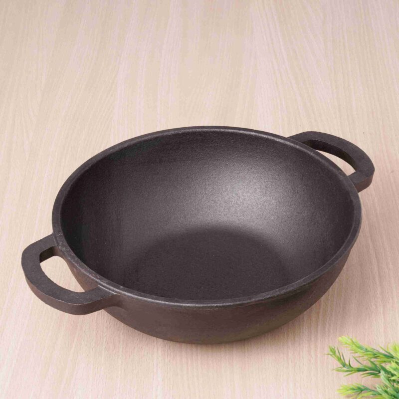 CASTrong Cast Iron Kadai,Pre-seasoned, Nonstick, 100% Pure, Toxin-free, Induction, 25.4cm,2.3L, 2.51kg - Image 15
