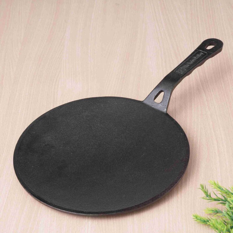CASTrong Cast Iron Tawa+ Free ₹400 Tadka Pan,Pre-seasoned, Nonstick, 100% Pure, Toxin-free, 25.9cm, 1.9kg - Image 13