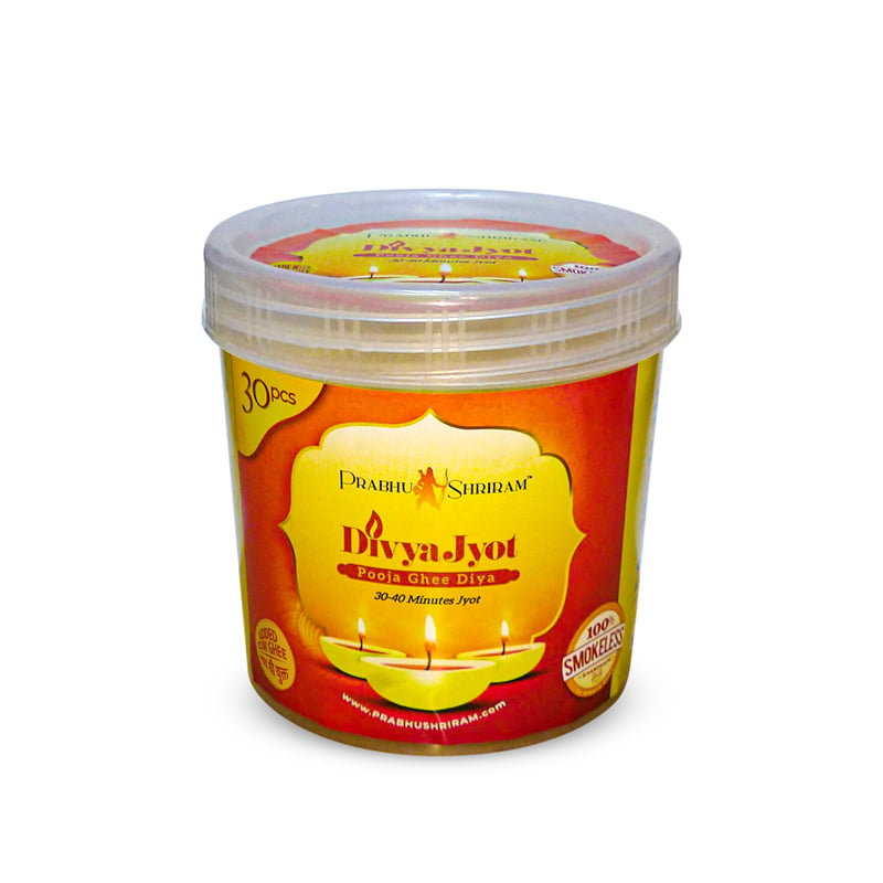 Prabhu Shriram Divya Jyot Pooja Ghee Diya (30 pc), 1N