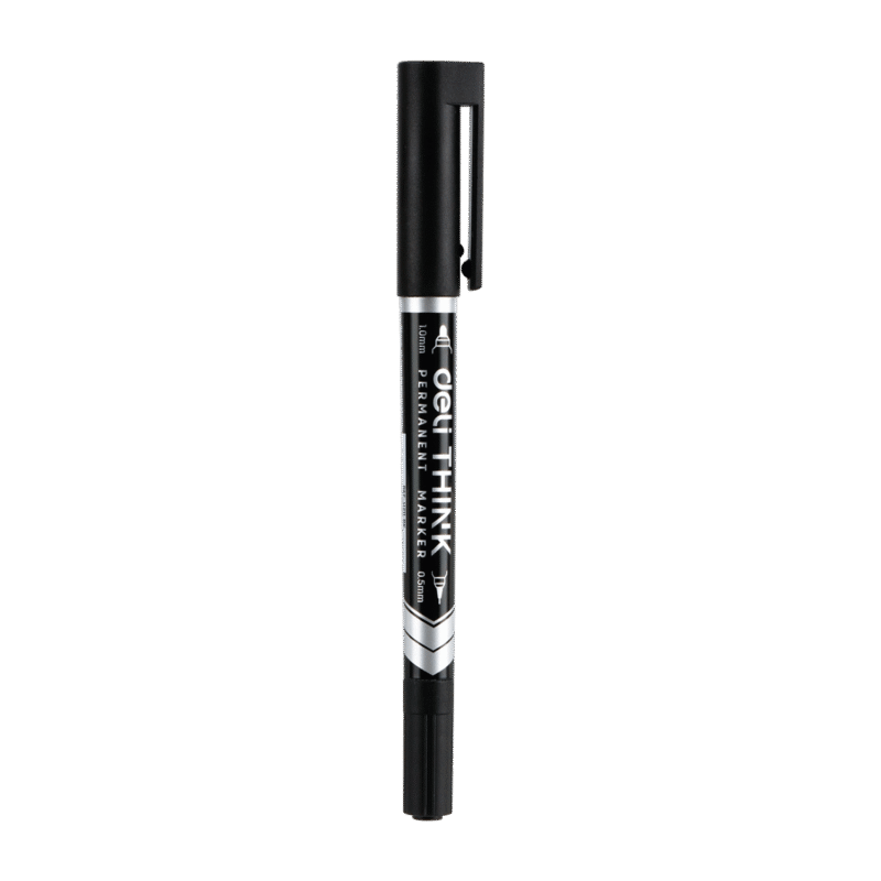 DELI EU211-BK PERMANENT MARKER 12T - Color May Vary