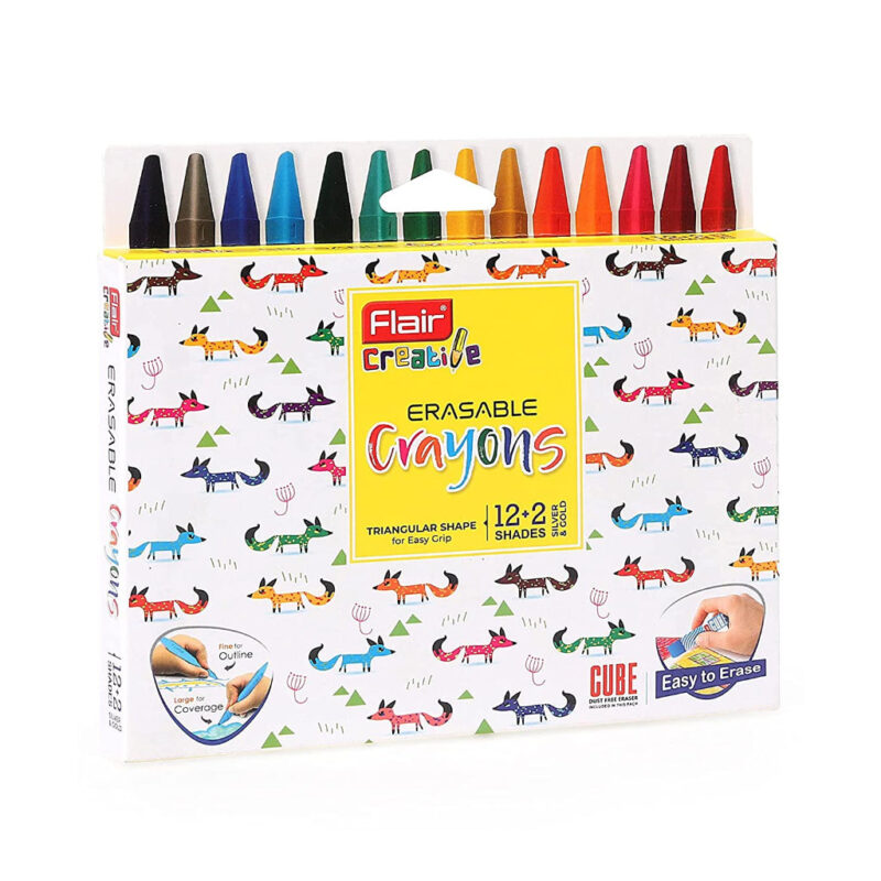 Flair Creative Series Erasable Crayons