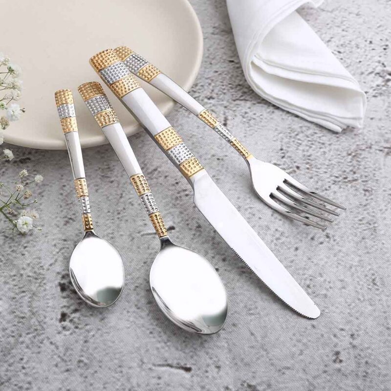Roma Dinner Fork - Gold Plated - Set of 6pcs - Image 5