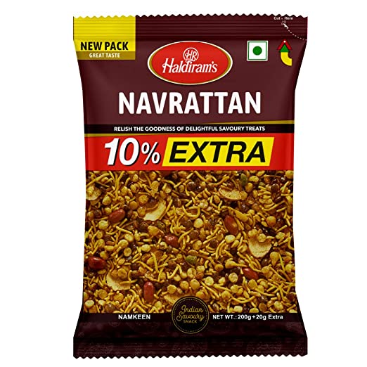 Haldirams Namkeen - Navrattan Del, 220 g