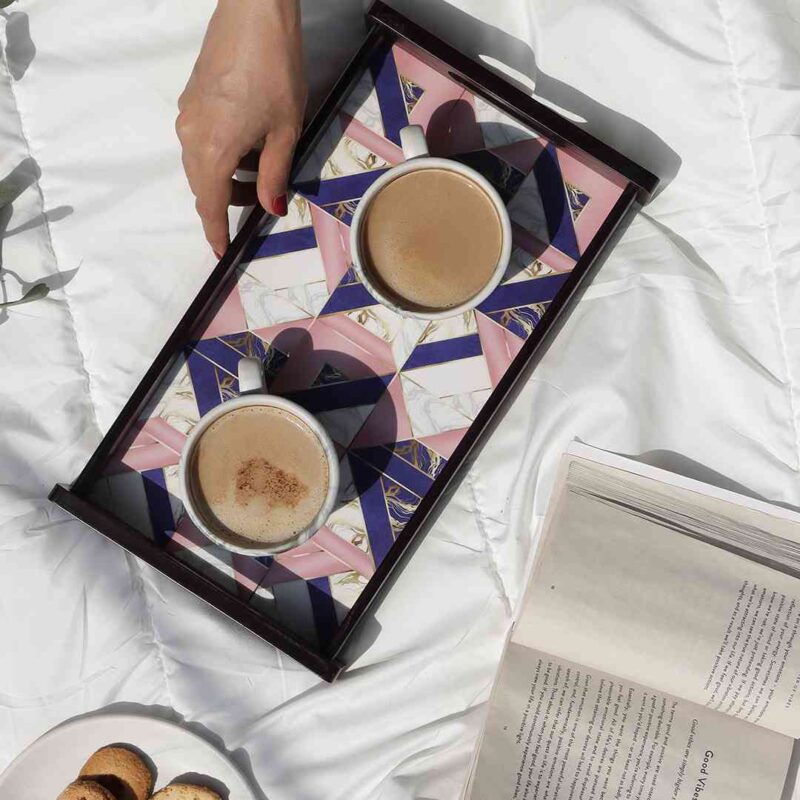 Casablanca Marble Mosaic Tray - Small - Image 2