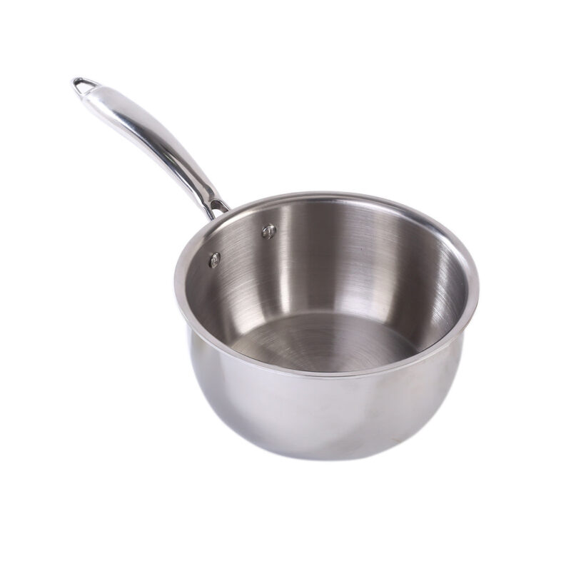 Nigella Tri-Ply 18 cm Sauce Pan | 2.2 Liters | 2.5 mm Thickness | Silver | 10 Years Warranty - Image 8