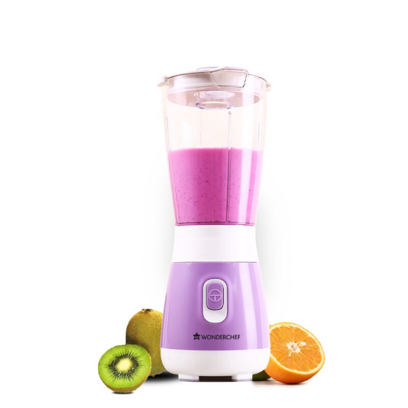 Wonderchef Renewed Orchid Personal Blender, 250W Copper Motor, 600ml Transparent Jar, Stainless Steel Blades for Perfect Blending, Hassle Free Blending of Fruits & Vegetable Juices, Protein Shakes, Smoothies - Image 7