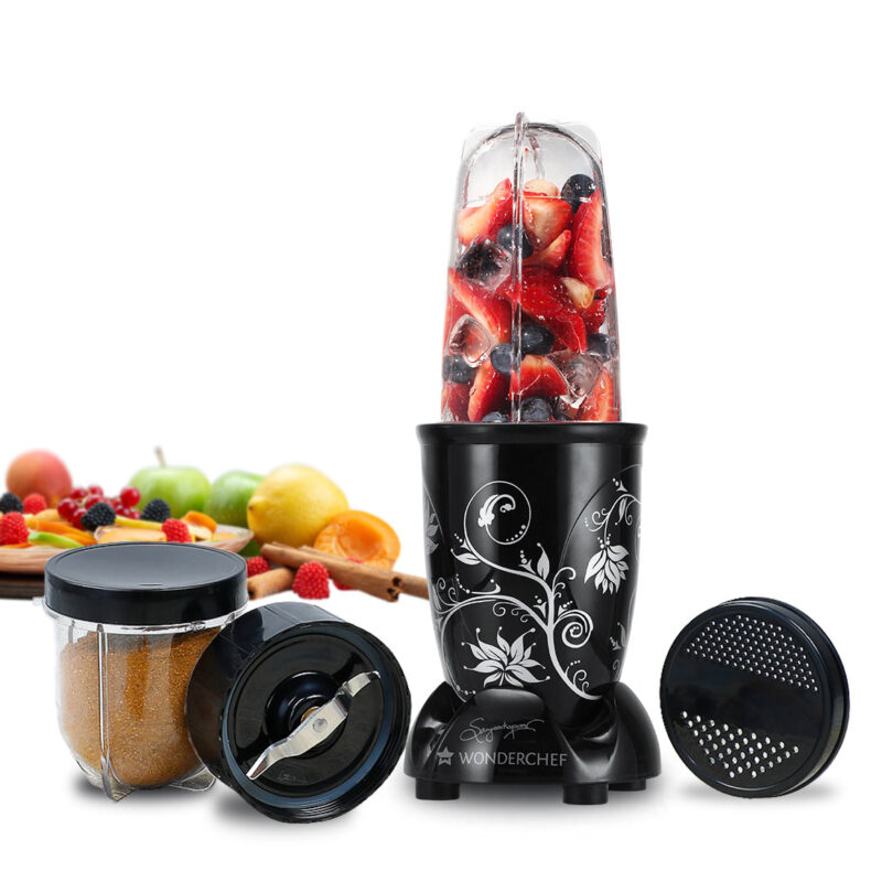 Nutri-blend, 500W, 22000 RPM 100% Full Copper Motor, Mixer-Grinder, Blender, SS Blades, 2 Unbreakable Jars, 2 Years warranty, Black, Recipe Book By Chef Sanjeev Kapoor - Image 7