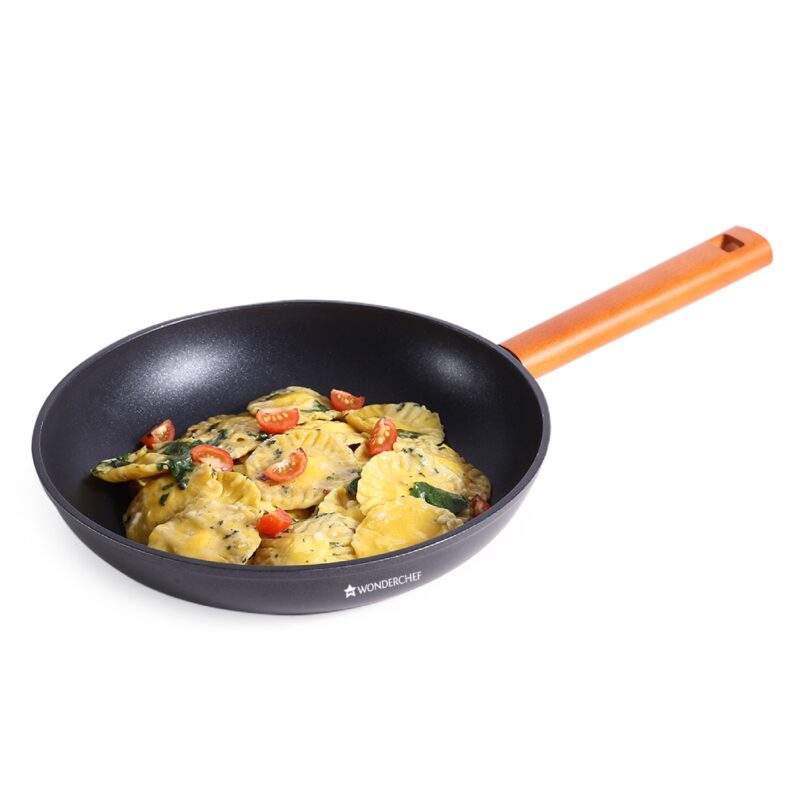 Caesar Forged Fry Pan, 20cm, Black, Healthy Greblon C3 Non-stick Coating, Made from Virgin Aluminium, PFOA Free, German Beechwood Handles, Use for Frying, Sauteing, Roasting, Easy to Clean - Image 6