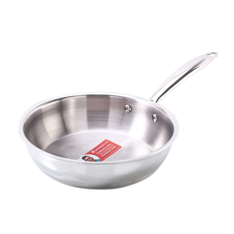 Nigella Tri-ply Stainless Steel 22 cm Fry Pan | 1.8 Litres | 2.5 mm Thickness | With Induction base | Compatible with all cooktops | Riveted Cool-Touch Handle | 10 Year Warranty - Image 7