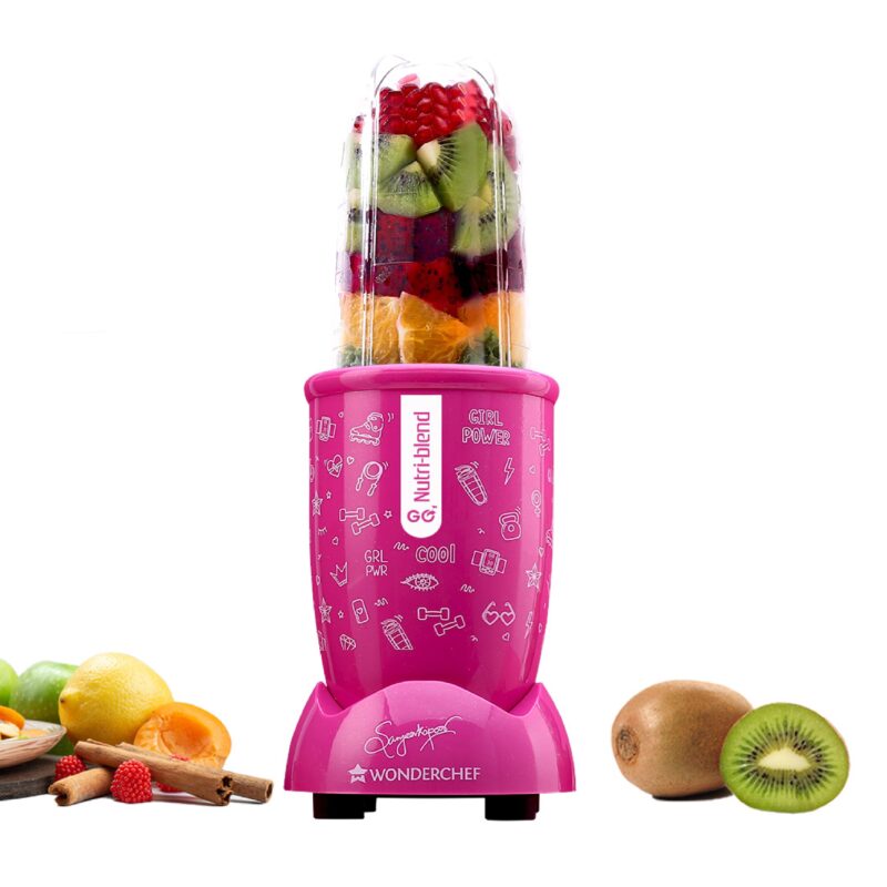Wonderchef Renewed Nutri-blend GO, 22000 RPM 100% Full Copper Motor, 1 Unbreakable Jar, 400 W, 1 Year Warranty, Recipe book by Chef Sanjeev Kapoor, Pink - Image 8