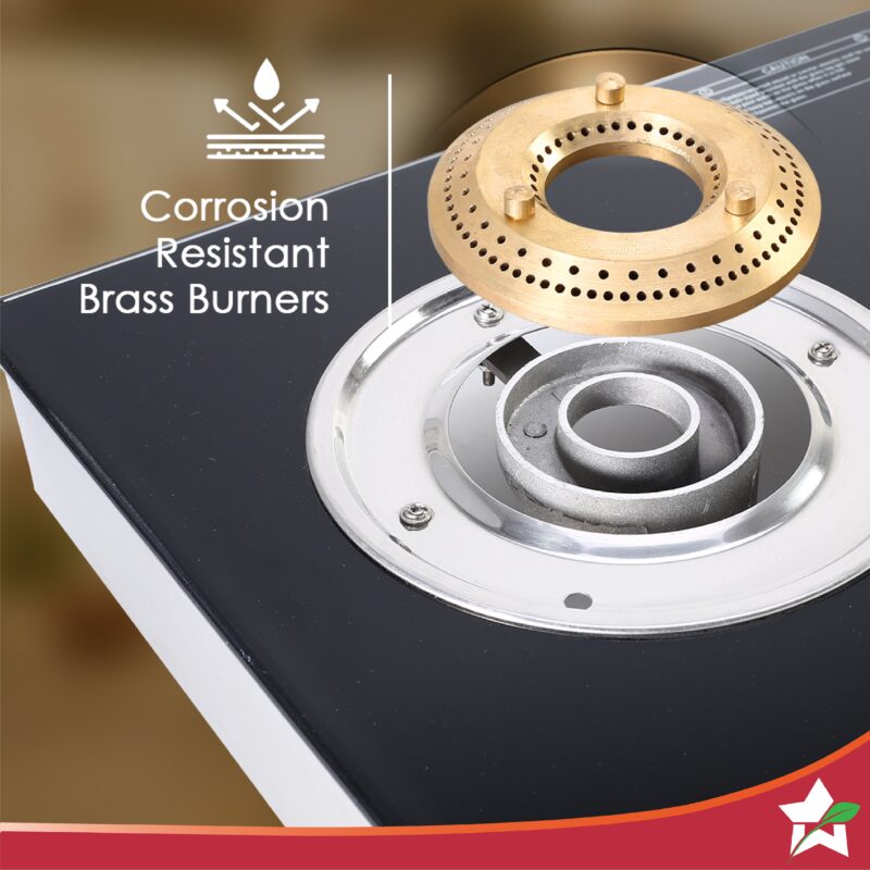 Galaxy 2 Burner Auto Cooktop | 6mm Toughened Glass | Piezo Auto Ignition | 2 Years Warranty - Image 2