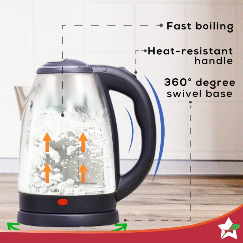 Crescent Kettle 1.8L + Sippy Stainless Steel Bottle, Gift Combo, For Family and Friends, Gift for Diwali and Other Festivals, House Warming - Image 2