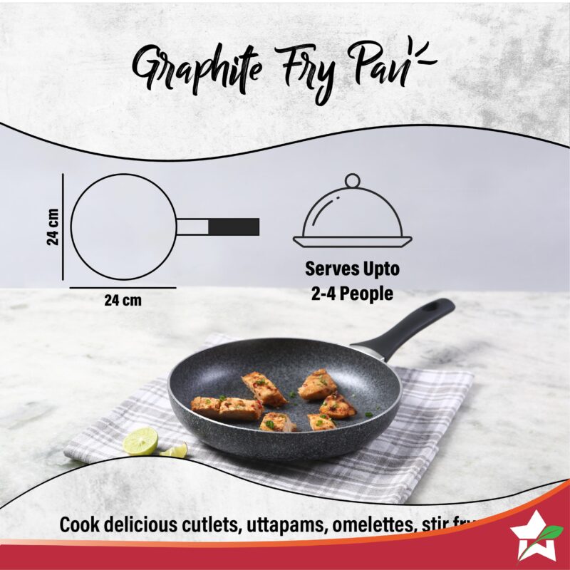 Graphite Frypan 24 cm, 3 Years Warranty - Image 3