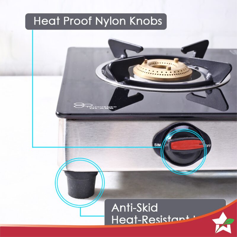 Galaxy 2 Burner Auto Cooktop | 6mm Toughened Glass | Piezo Auto Ignition | 2 Years Warranty - Image 4