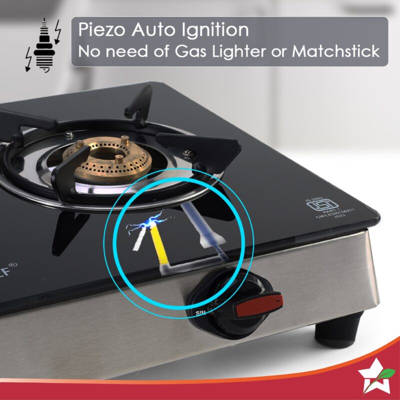 Galaxy 2 Burner Auto Cooktop | 6mm Toughened Glass | Piezo Auto Ignition | 2 Years Warranty - Image 6