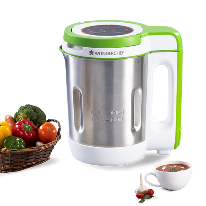 Wonderchef Renewed Soup Maker 1L | 800W | Green and Silver | Easy to use - Image 4
