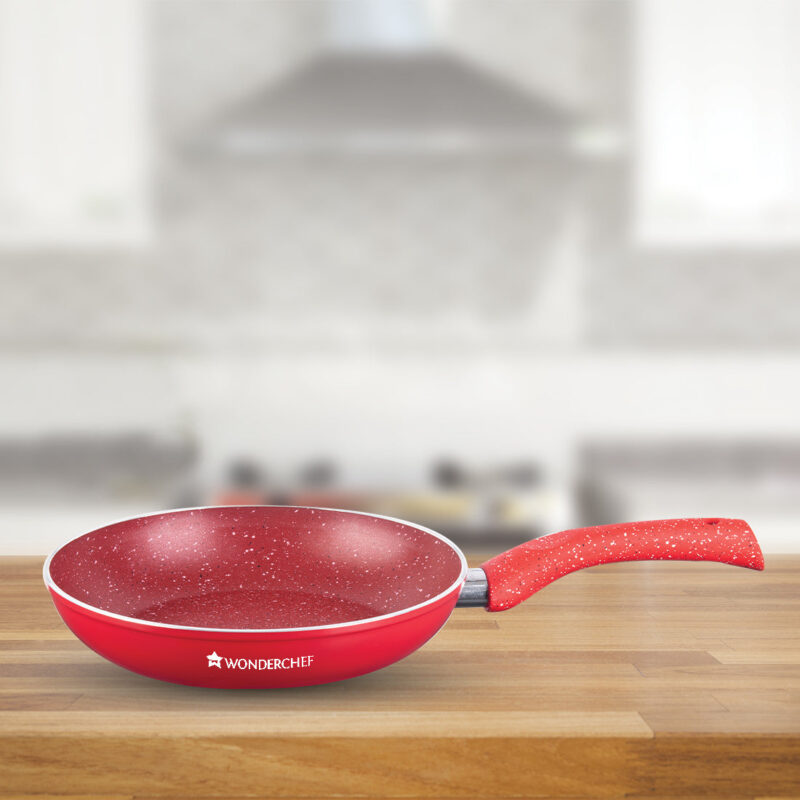 Granite 24 cm Non-Stick Fry Pan | 1.8 L | Purple | 5 Layer PFOA Free Non-stick Coating | Compatible on Hot Plate, Hobs, Gas Stove, Ceramic Plate and Induction cooktop | 2 Years Warranty - Image 3