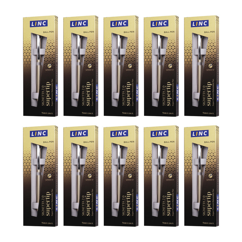 Linc Signetta Supertip 0 .7mm Ball Pen - Pack of 10 - Image 2