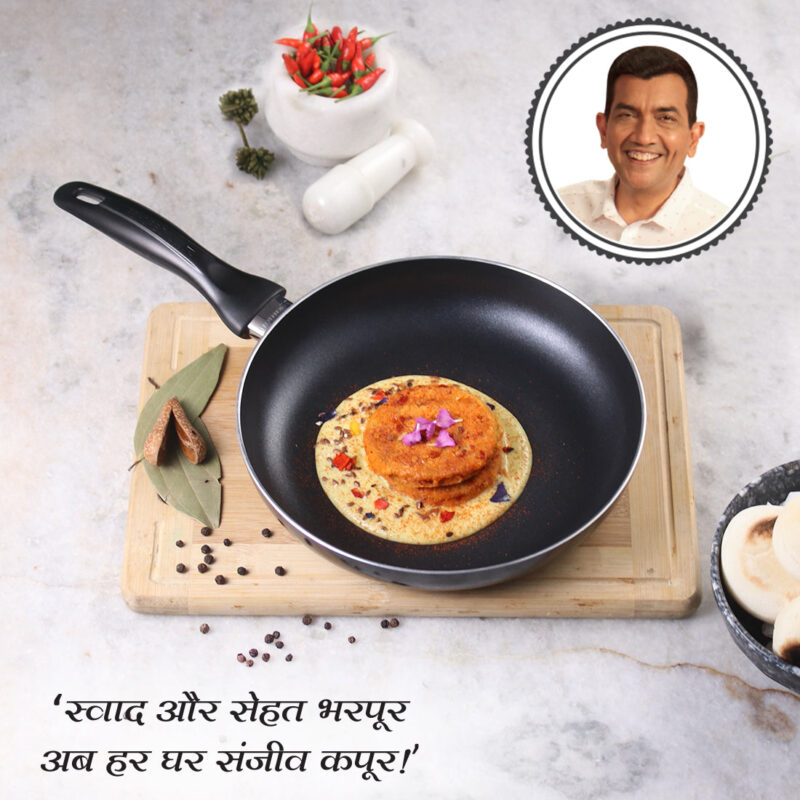 Ultra 24 cm Non-Stick Fry Pan with Induction Bottom & Cool-Touch Bakelite Handle | Pure Grade Aluminium | PFOA & Heavy Metals Free | 1.8L | 2.7mm thickness | 2 Years Warranty | Black - Image 5