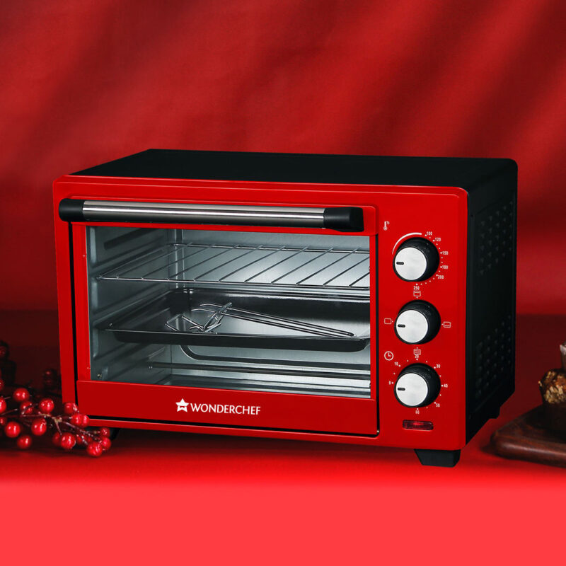 Wonderchef Renewed Oven Toaster Griller (OTG) Crimson Edge - 19 Litres | Auto-shut Off | Heat-resistant Tempered Glass | Multi-stage Heat Selection | 1280W | Red - Image 15