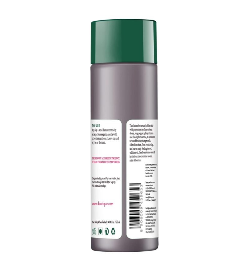 Biotique Mountain Ebony Anti Hair Fall Hair Serum - 120 ml - Image 7
