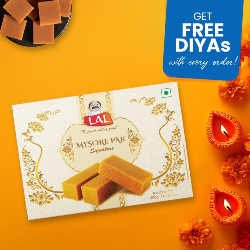 Lal Sweets Mysore Pak Signature - 400gms - Image 2