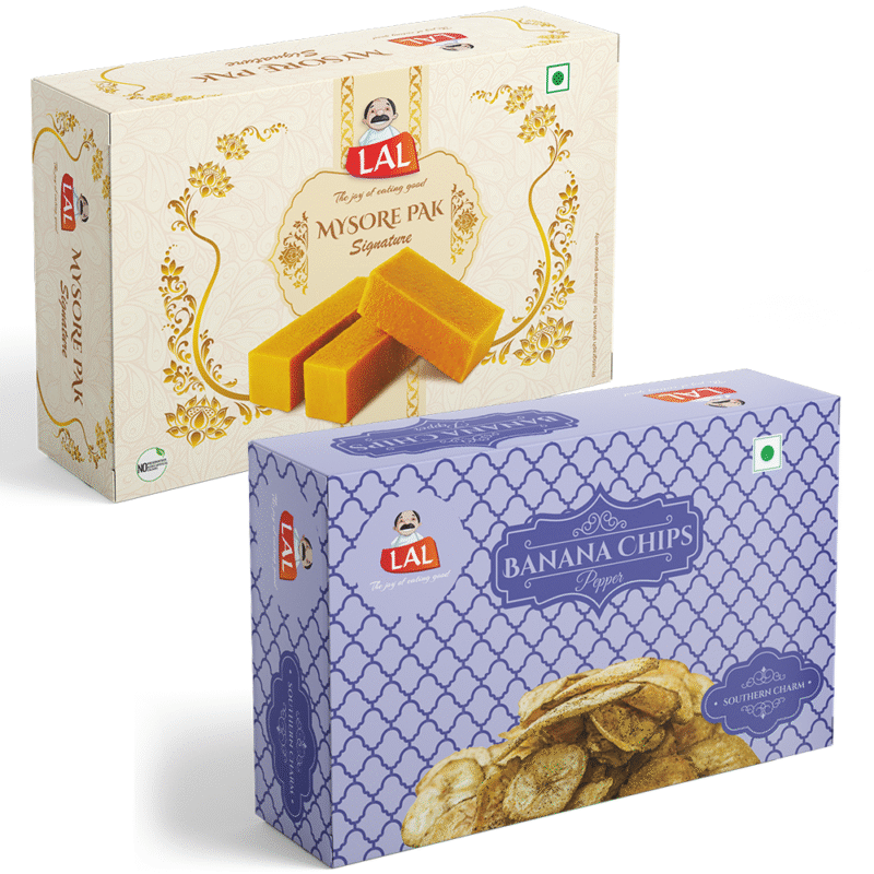 Mysore pak signature 400g and Banana chips pepper 250g - Image 2