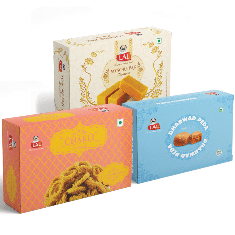 Mysore pak signature 400g, Chakli masala 400g and Dharwad peda 400g - Image 2