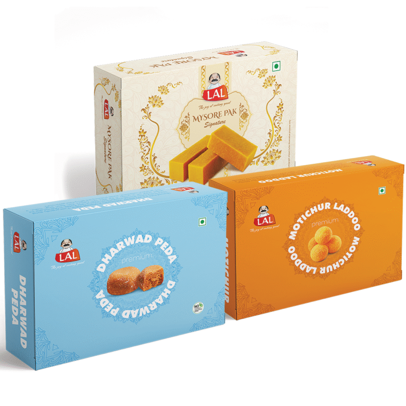 Mysore pak signature 400g, Dharwad peda 400g and Motichur laddoo 400g - Image 2