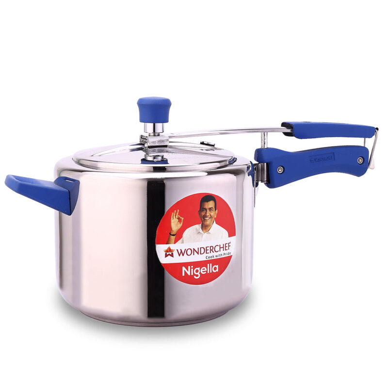 Nigella Inner Lid 5L Stainless Steel Pressure cooker, Gas Stove & Induction Friendly, Silver, 5 year warranty , ISI Certified - Image 7