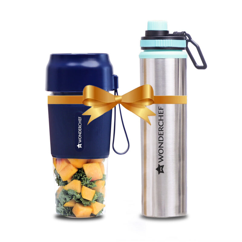 Nutri-cup Portable Blender + Sippy Stainless Steel Bottle, Gift Combo, For Family and Friends, Gift for Diwali and Other Festivals, House Warming - Image 6