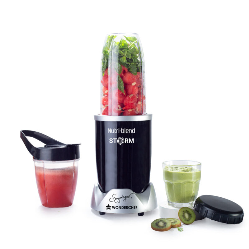 Nutri-blend Storm 1200W | 100% Copper Motor | Sharp 6-wing Stainless Steel Blade | Masalas, Chutney, Nuts, Crush Ice | 2 Jars | 22000 RPM | Sipper Attachment | 2 Year Warranty - Image 7