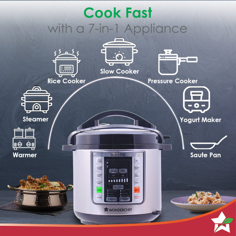 Nutri-Pot 6L Electric Pressure Cooker with 7-in-1 Functions - Image 2