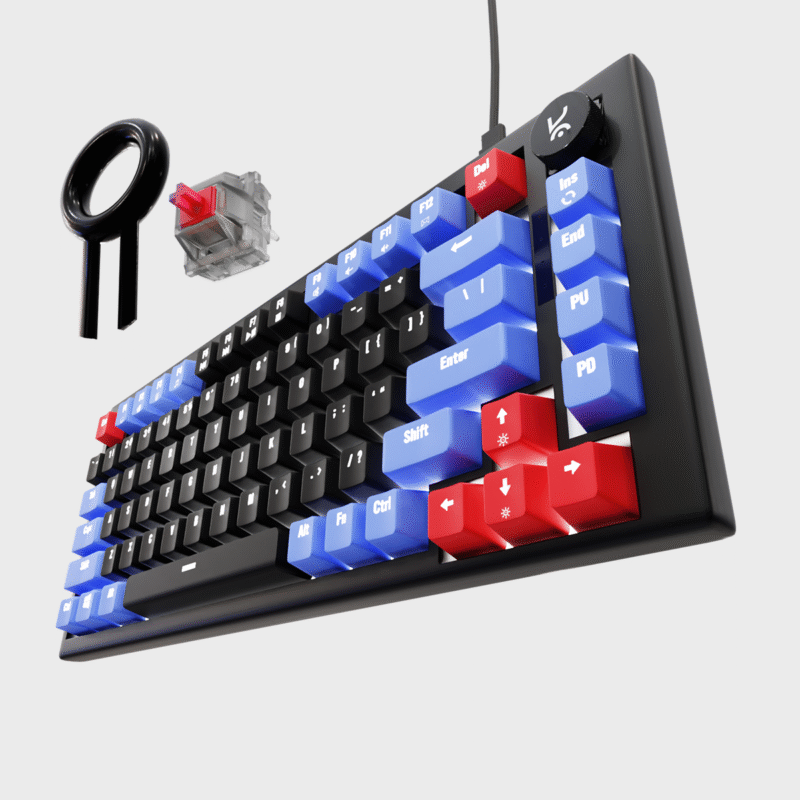 Hive Black - Purple Wired Gaming Keyboard - Image 3
