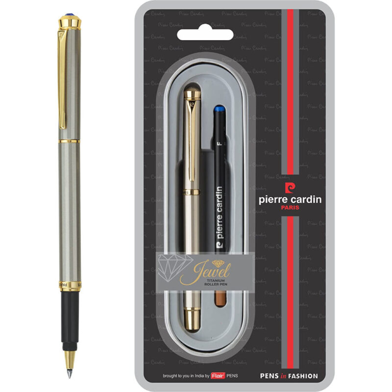 Pierre Cardin Jewel Titanium Exclusive Roller Ball Pen - Blue, Pack Of 1