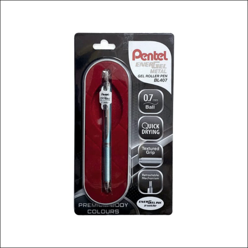 Pentel BL407Z 0.7mm EnerGel Roller Gel Pen - Blue Ink, Pack of 1