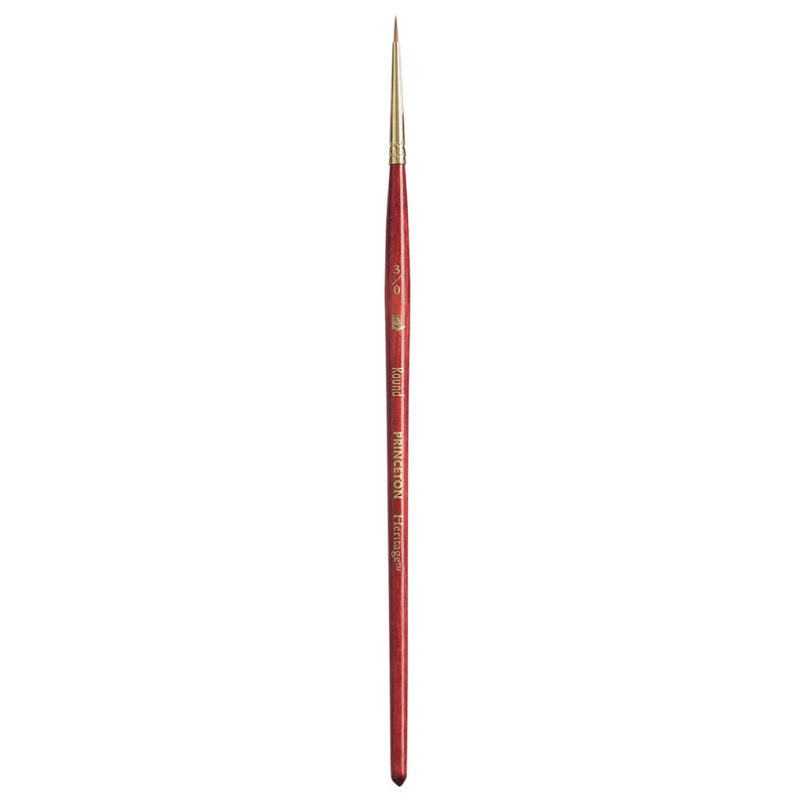 Princeton Heritage Short Handle Round Paint Brush (Size-3/0)